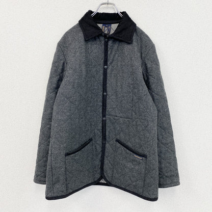 LAVENHAM　ラベンハム　WOOL DENHAM　キルティングジャケット　中綿入り　灰色　グレー　38サイズ