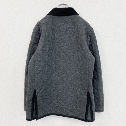 LAVENHAM　ラベンハム　WOOL DENHAM　キルティングジャケット　中綿入り　灰色　グレー　38サイズ