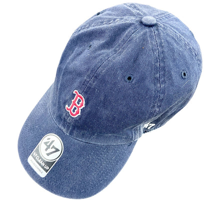 47/CLEAN UP　ボストンレッドソックス　6パネルキャップ　ベースボールキャップ　紺　ネイビー