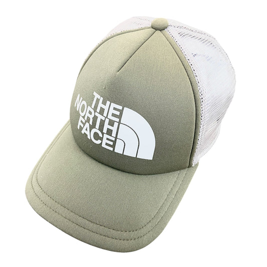 THE NORTH FACE　ザ・ノースフェイス　メッシュキャップ　デカロゴ　カーキ