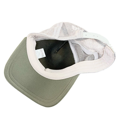 THE NORTH FACE　ザ・ノースフェイス　メッシュキャップ　デカロゴ　カーキ