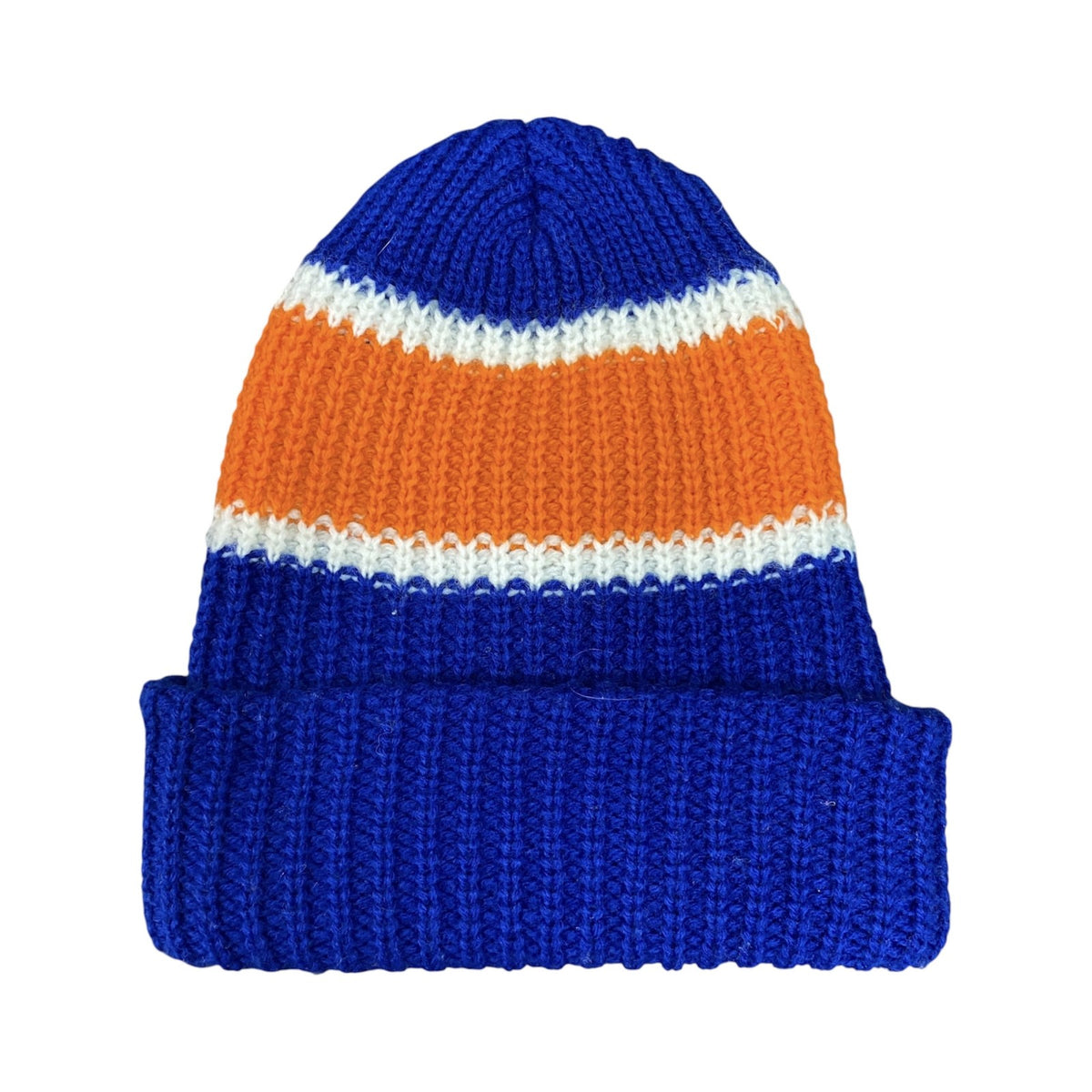80s　Wigwam　New York Islanders　ウィグワム　ニューヨークアイランダース　NHL　ビーニー　ニットキャップ　ヴィンテージ　青　ブルー　