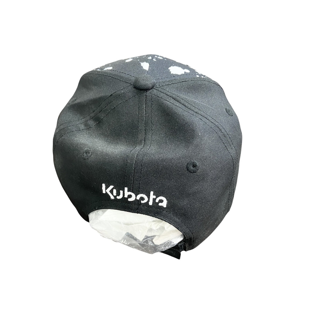 KUBOTA　6パネルキャップ　ベースボールキャップ　黒　ブラック　古着