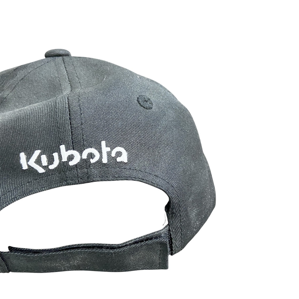 KUBOTA　6パネルキャップ　ベースボールキャップ　黒　ブラック　古着