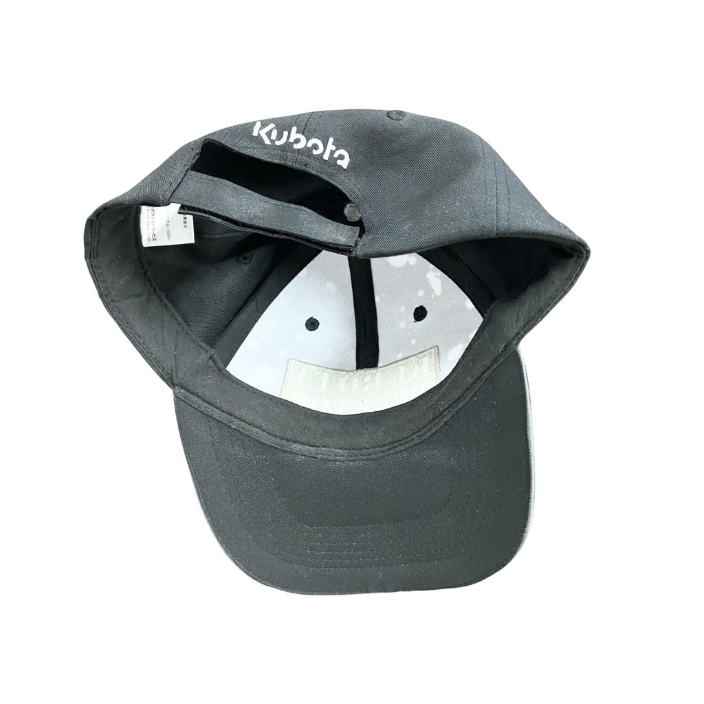 KUBOTA　6パネルキャップ　ベースボールキャップ　黒　ブラック　古着