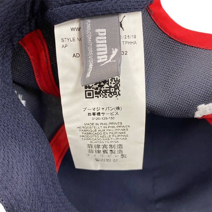 PUMA　プーマ　6パネルキャップ　ベースボールキャップ　紺　ネイビー　古着