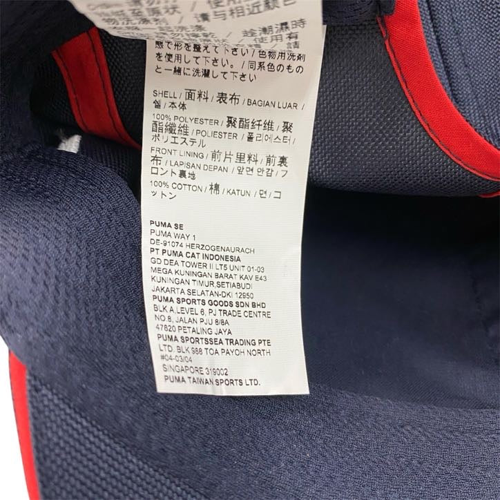 PUMA　プーマ　6パネルキャップ　ベースボールキャップ　紺　ネイビー　古着