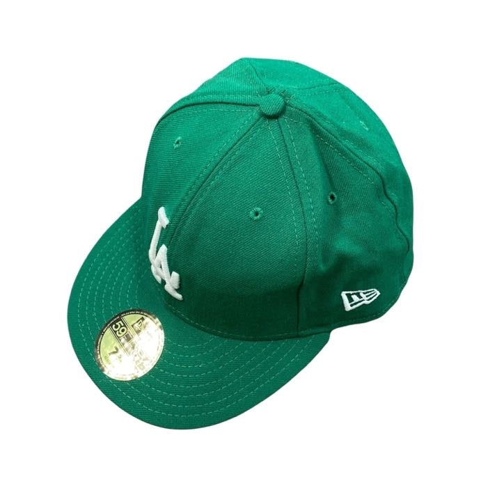 NEW ERA　ニューエラ　59FIFTY　6パネルキャップ　ベースボールキャップ　緑　グリーン　古着