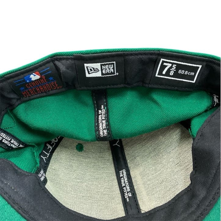 NEW ERA　ニューエラ　59FIFTY　6パネルキャップ　ベースボールキャップ　緑　グリーン　古着