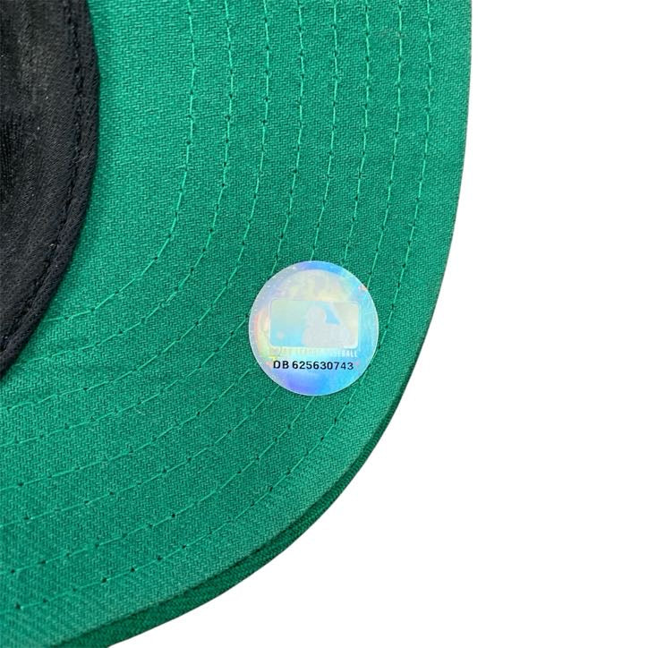 NEW ERA　ニューエラ　59FIFTY　6パネルキャップ　ベースボールキャップ　緑　グリーン　古着