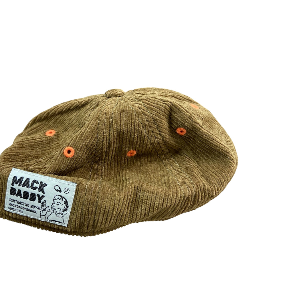MACKDADDY　6パネルキャップ　ベースボールキャップ　コーデュロイ　茶色　ブラウン　古着