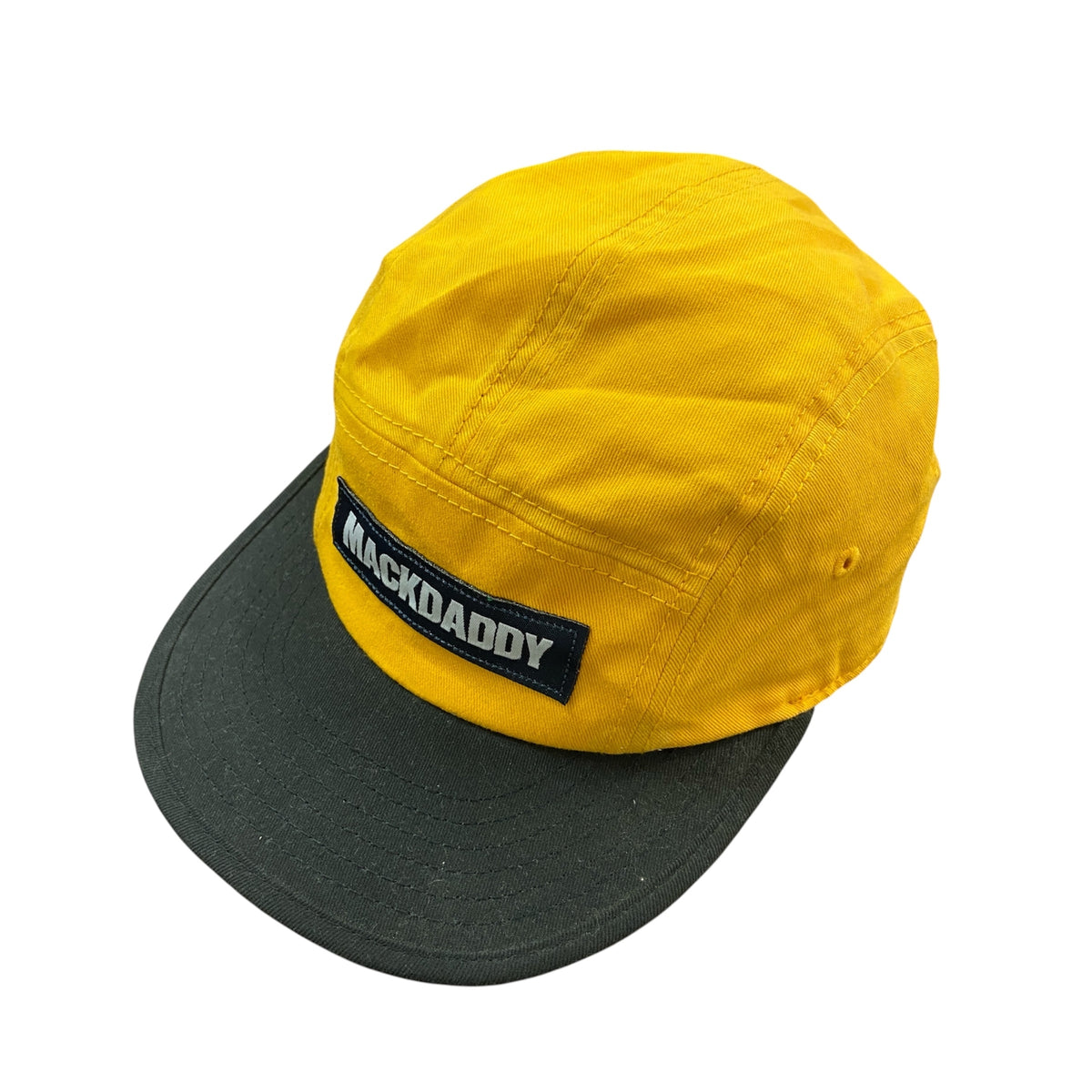 MACKDADDY　6パネルキャップ　ベースボールキャップ　黄色　イエロー　Fサイズ　古着