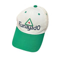 Funayado　キャップ　刺　白　ホワイト　緑　グリーン　Fサイズ　古着