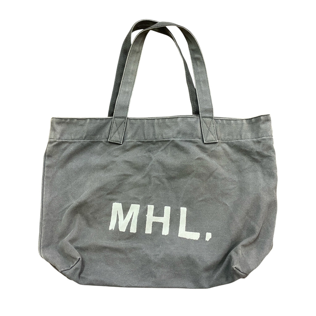 MARGARET HOWELL　マーガレットハウエル　MHL.　キャンバストートバッグ　チャコールグレー　古着